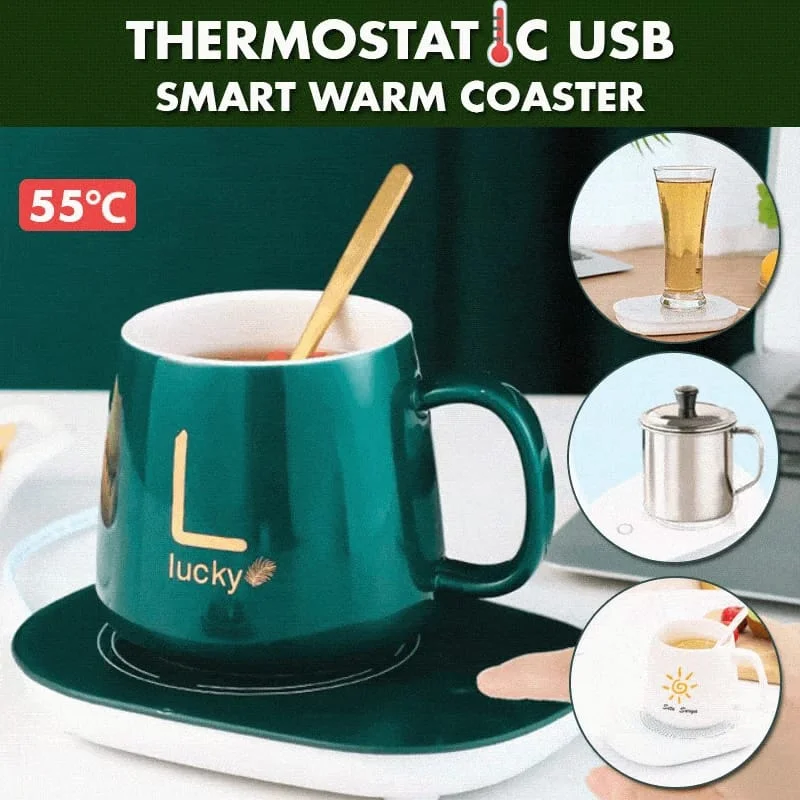 lucky smart mug | mug warmer usb pad powered | electric mug set