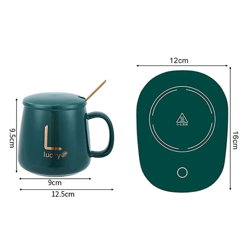 lucky smart mug | mug warmer usb pad powered | electric mug set