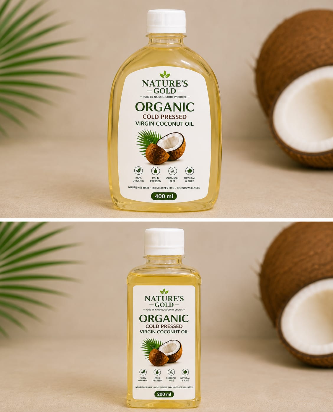 Best 100% Organic Virgin Coconut Oil - Nature's Gold-Pur & Chemical-Fee - Image 5