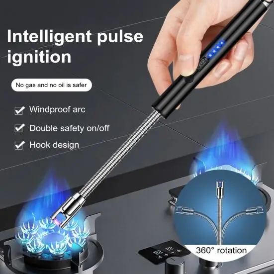 usb electric arc lighter | usb rechargeable flameless arc lighter – flexible